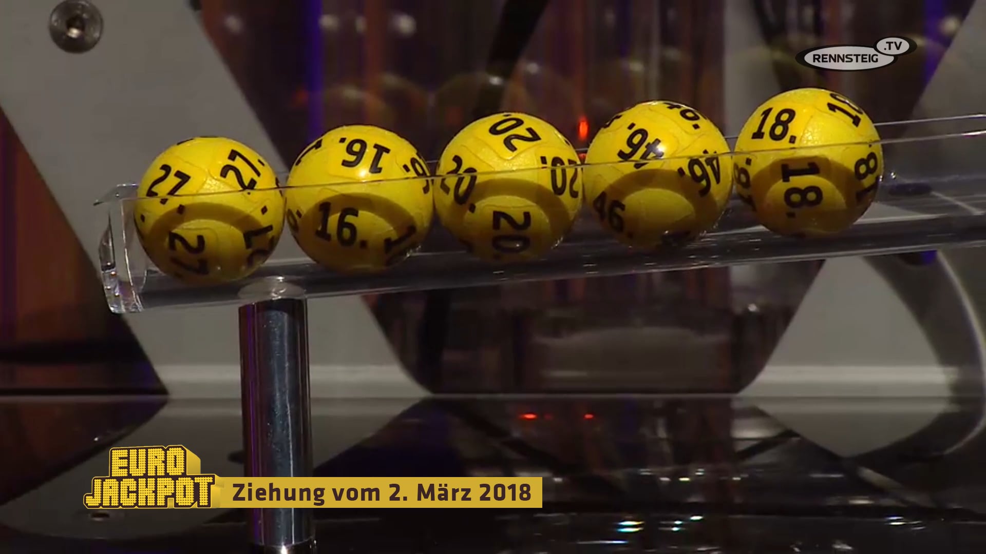 Eurojackpot Ziehung vom 2. März 2018