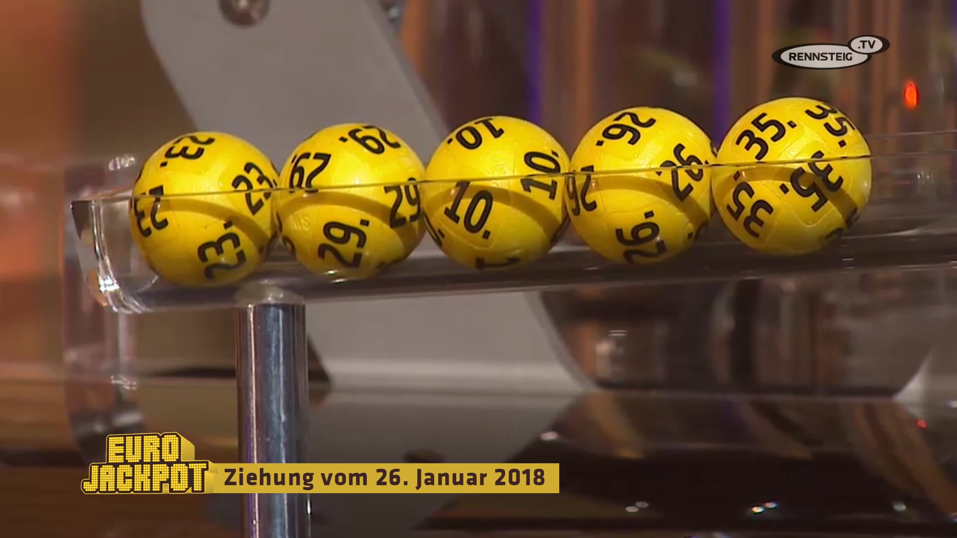 Eurojackpot Ziehung vom 28. Januar 2018
