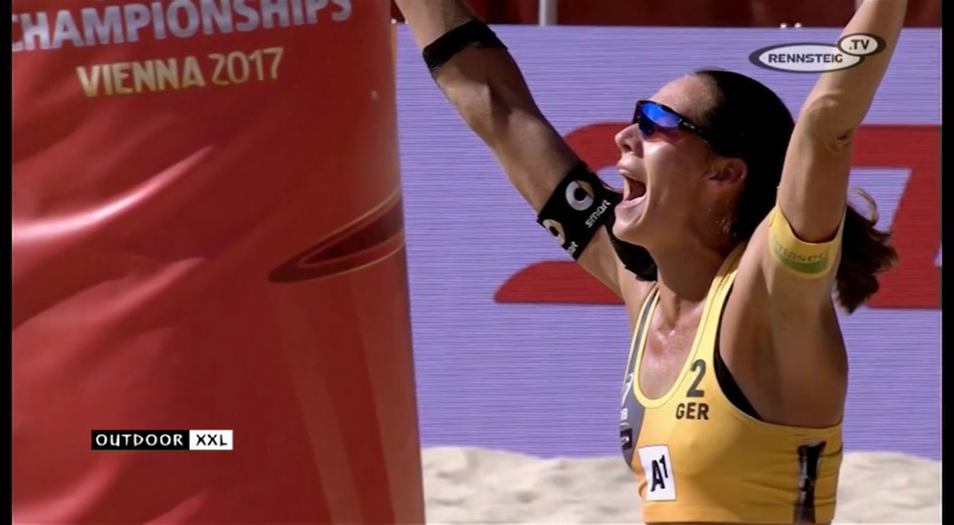 Outdoor XXL BeachvolleyballWM 2017 in Wien Rennsteig TV