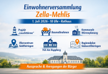 Einwohnerversammlung in Zella-Mehlis