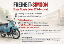 Erste FREIHEIT:SIMSON‑Tickets nur beim STS‑Festival