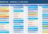 Stundenplan Montag, 24.08.2026