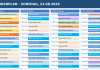 Stundenplan Sonntag, 23.08.2026
